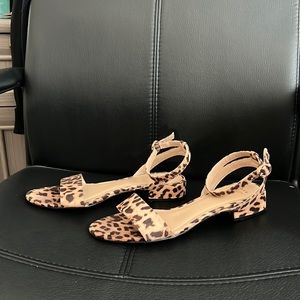 A New Day Ankle Strap Sandals- Cheetah Print